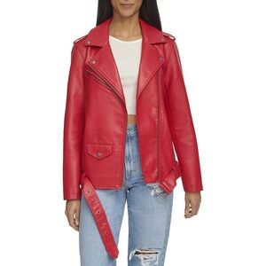 Levi's Faux Leather Belted Moto Jacket